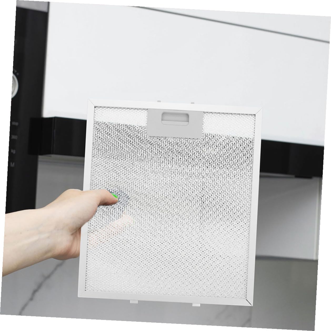 Filtro de Grasa Metálico para Campana Extractora, 2 Piezas de Aluminio Fácil Instalación, Ligero y Resistente para Cocina en Casa