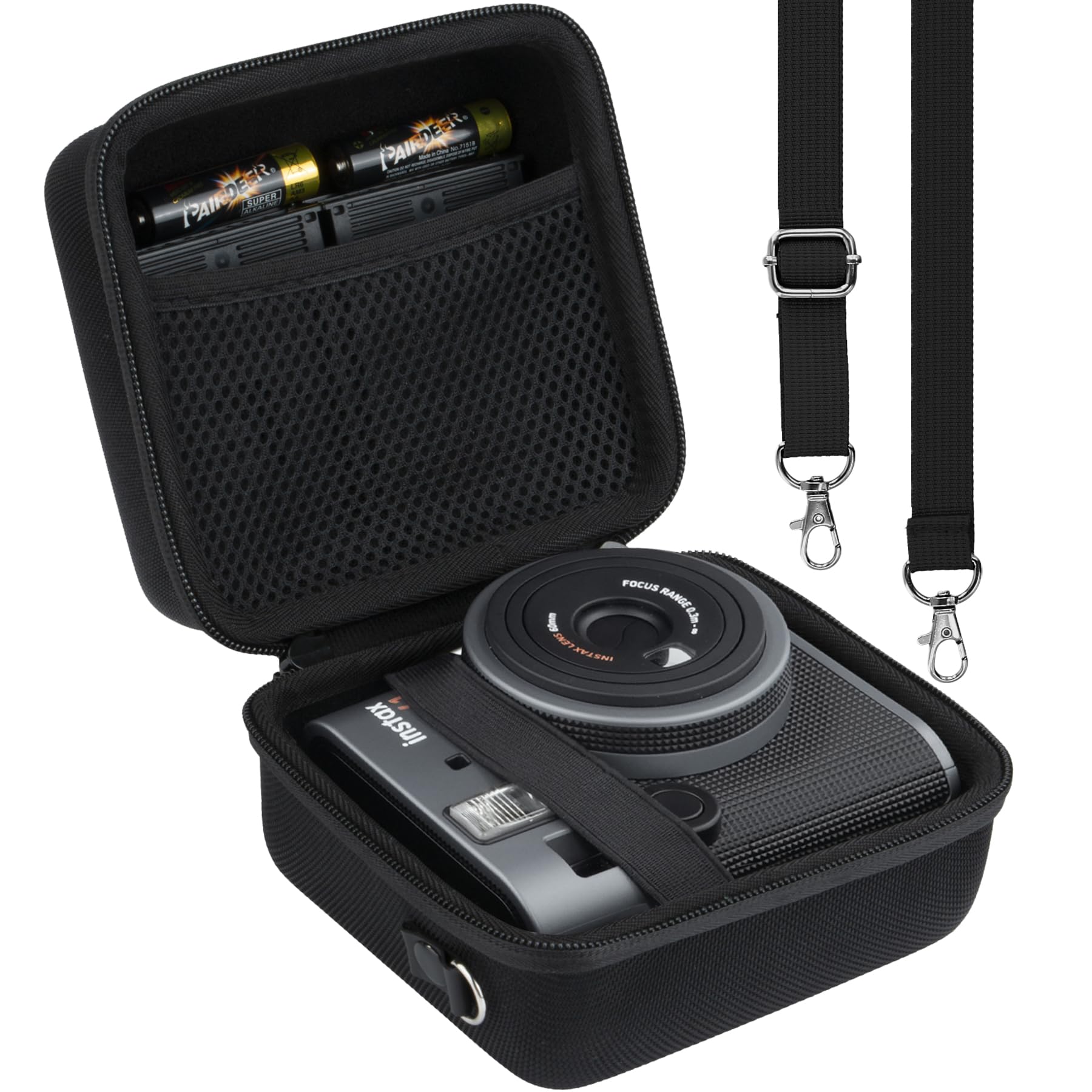 Khanka Hard Camera Case for Fujifilm instax Mini 40 Instant Camera and Shots Pack.(Case with Shoulder Strap)
