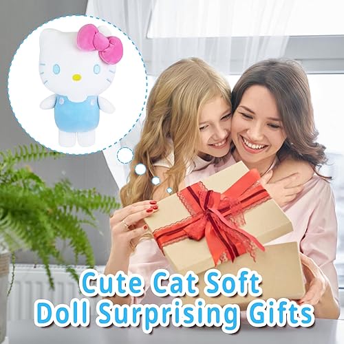 Miniatura 6 de Alaxciax Peluches de gatitos de 9.8 pulgadas (9.8 in), juguetes de peluche para niñas, gatitos suaves kawaii, juguetes de peluche para niños, niñas,