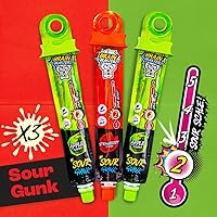 Vista 3 de Brain Blasterz Paquete variado de caramelos súper ácidos MEGA, caja de caramelos ácidos con 22 piezas, caramelos navideños, paquete variado