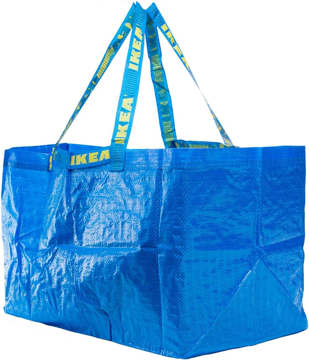 IkeaFRAKTA torby w kolorze niebieskim; (71 L); 10 pieces, blue
