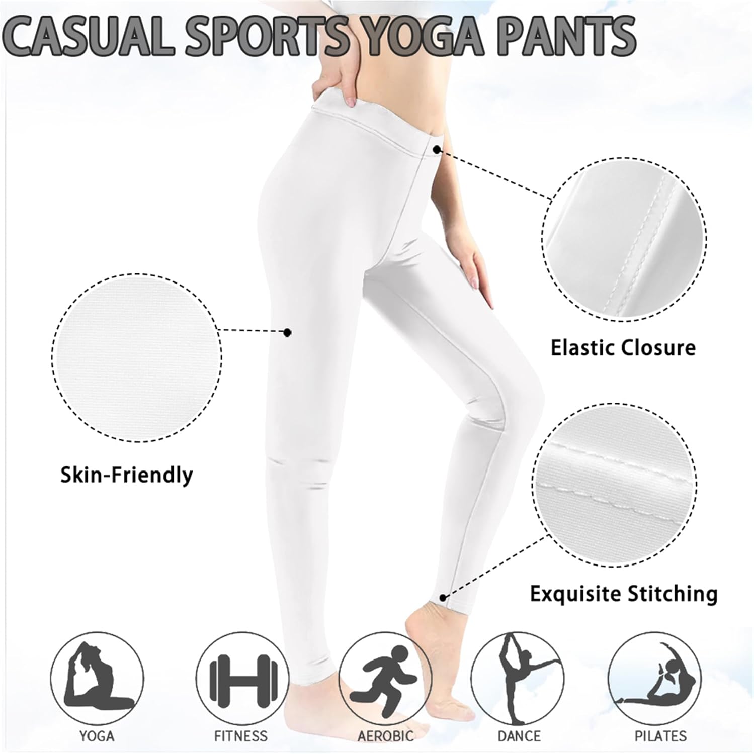 Xhuibop Women Yoga Pants Tummy Control Workout Leggings Stretch Fitness Tights Butt Lifting