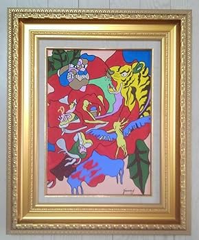 Amazon.co.jp: ジミー大西 油彩画 肉筆保証 肉筆サイン F4サイズ