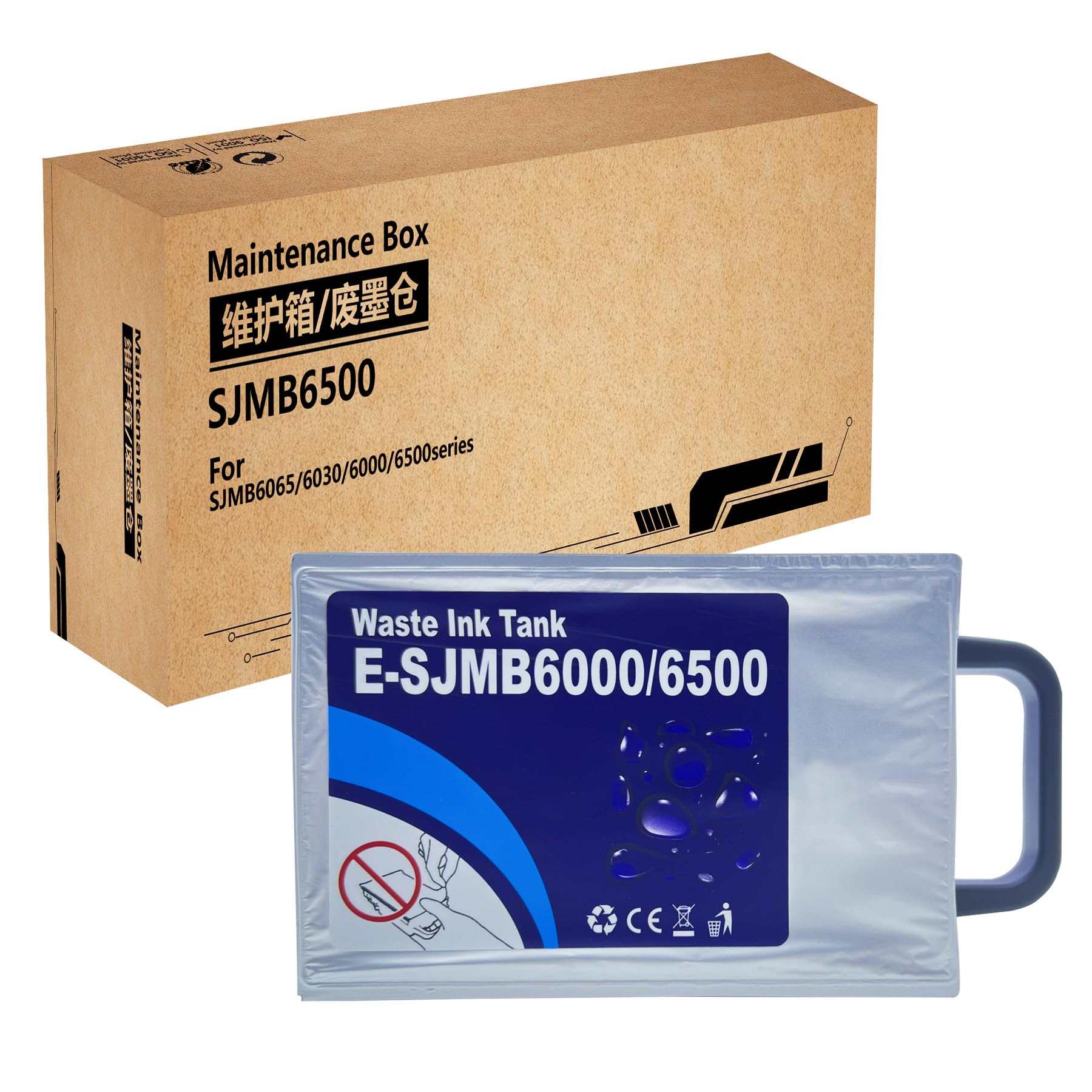 SJMB6000 SJMB6500 Scatola di manutenzione compatibile con stampanti ColorWorks CW-C6000A CW-C6000P CW-6030A CW-6030P CW-C6500A CW-C6500P, C33S021501.