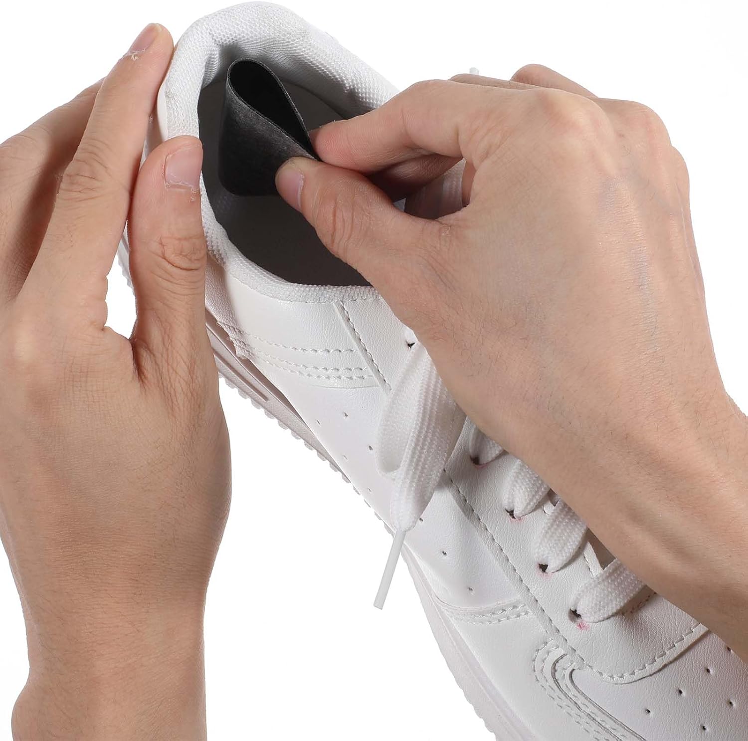 COMNICO 24pcs Shoe Heel Repair Sneaker Toe Prevention Repair Shoe Hole Toeburst Patch Wear Self-Adhesives for Back of Sports Shoes Leather Shoes High Heels