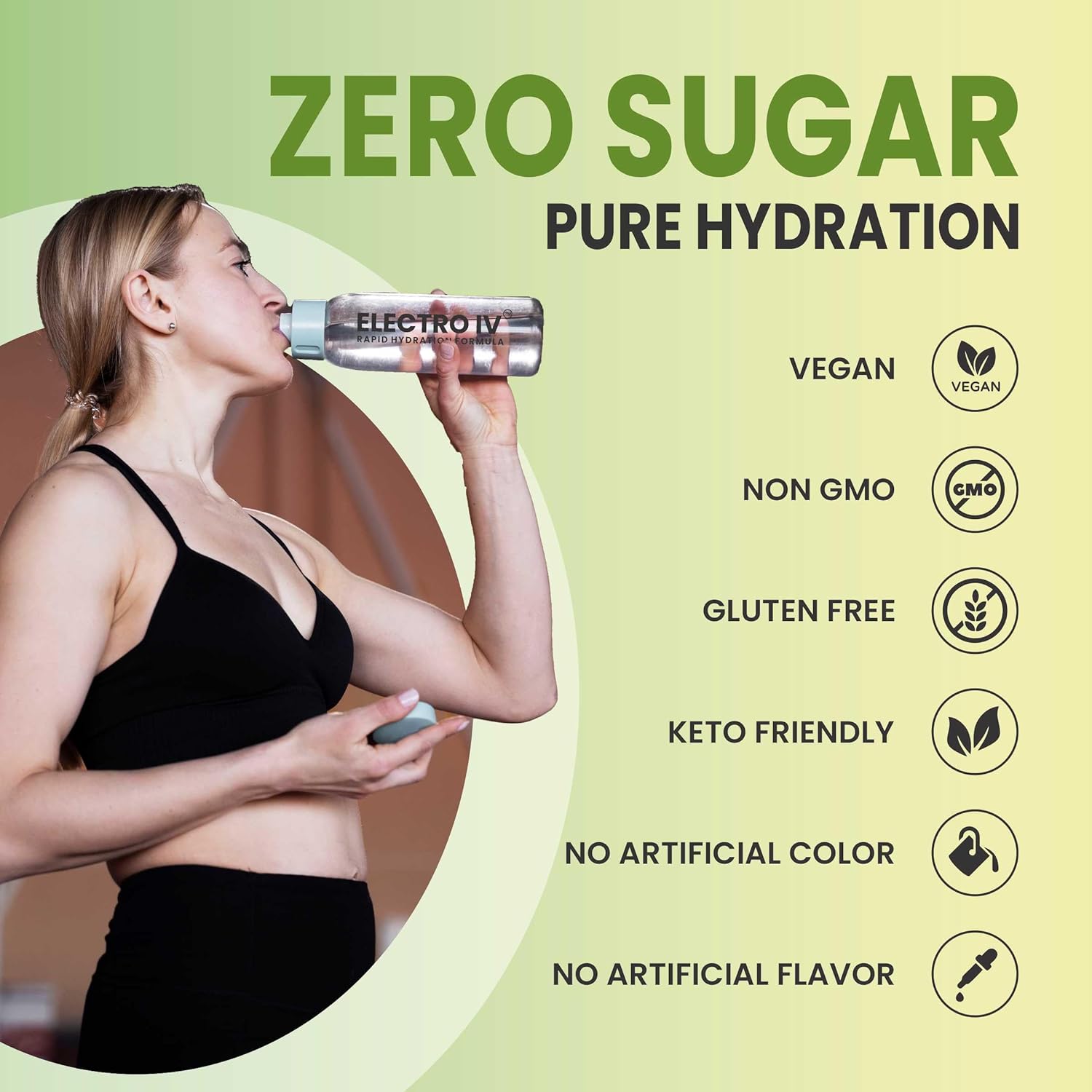 Rapid Hydration Mix – Sugar Free Electrolyte Powder Drink – Lemon Lime - 20 Stick Packs – Hydration Packets with Essential Electrolytes & Vitamins – Keto Friendly, Vegan, Non-GMO - Image 3