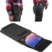 Vista 6 de Funda vertical con cinturón para iPhone 11 Pro Max, Xs Max, bolsa resistente para Samsung S10 Lite, Note 10 Lite, S20+, S20 Ultra, Note10+, Note 9