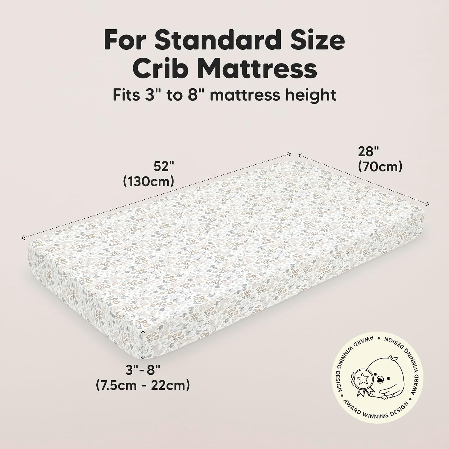 Keababies 2-Pack Crib Sheets for Boys, Girls and Pack and Toddler Pillow with Pillowcase - Fitted Baby Crib Sheets for Toddlers - 13X18 Soft Cotton Toddler Pillows for Sleeping