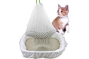 Tough Sifting Cat Litter Box Liners with Durable Drawstring Scratch Resistant Waste