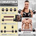 Bodyfit Total Gym Adjustable Dumbbells 10 Kg Weight Plates Gym Set Pack gallery image