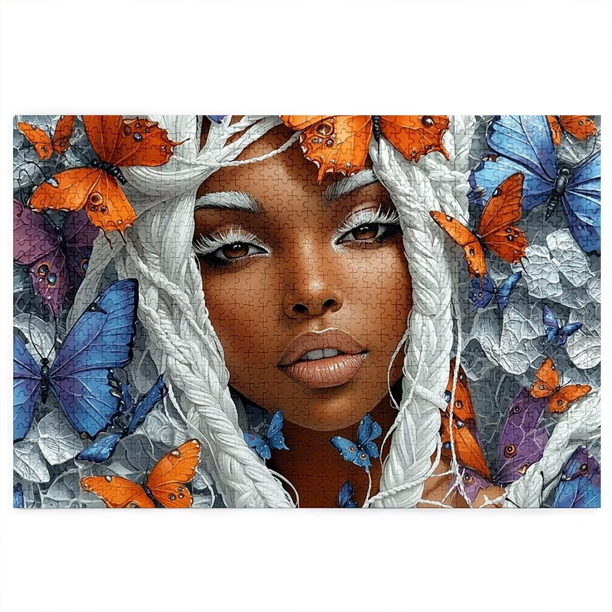 Puzzle 3000 elementów dla dorosłych, drewniane puzzle motyl dla dorosłych, trudne drewniane łamigłówki, rodzinne gry edukacyjne, łamigłówki z pudełkiem upominkowym do dekoracji domu, prezent dla