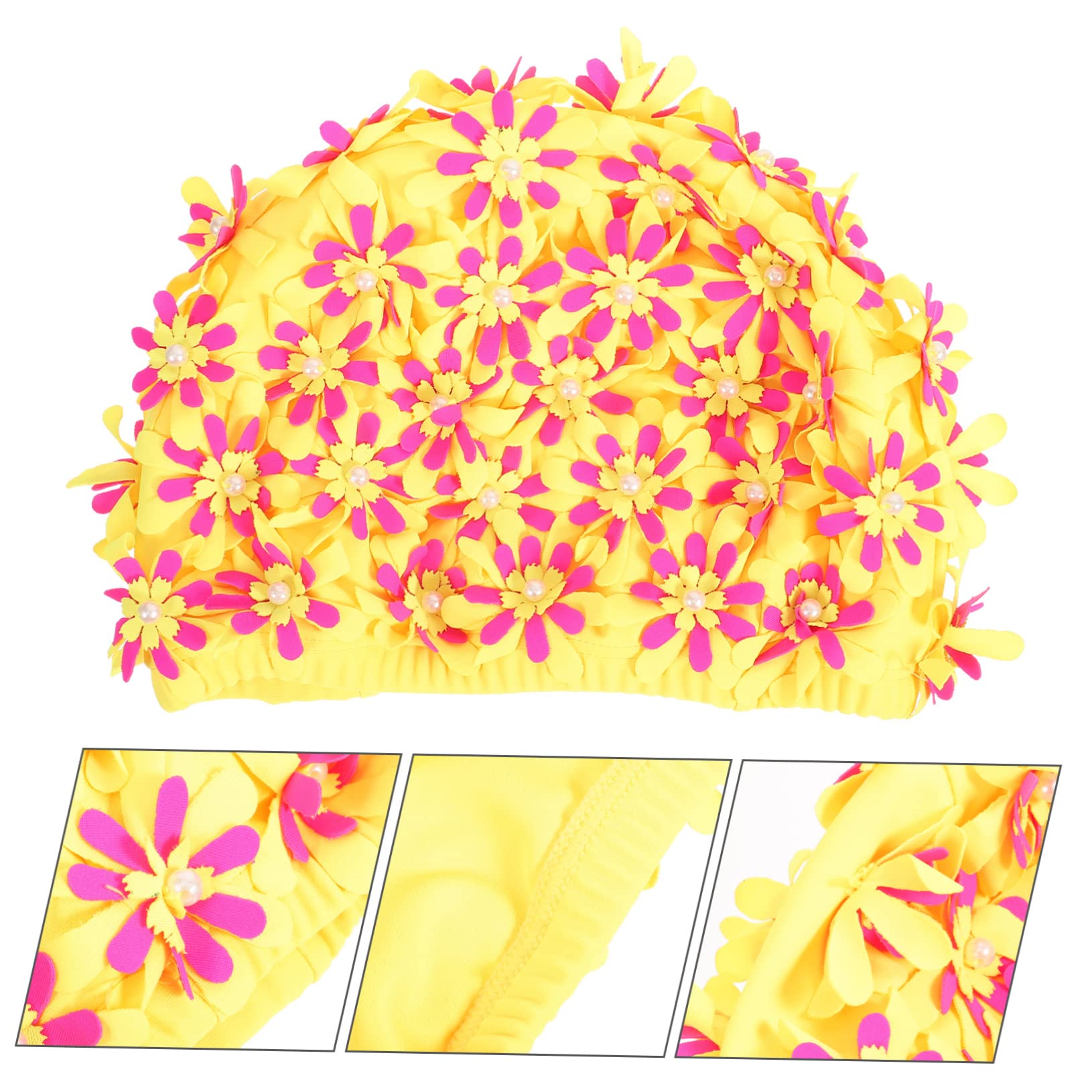 BESPORTBLE Gorro De Baño Adulto De Las Mujeres Baños Gorro De Baño para Gorro De Baño De Pelo Piscina Divertidos Gorros De Baño Gorro De Baño Mujer Gorro De Ducha Women Brocado