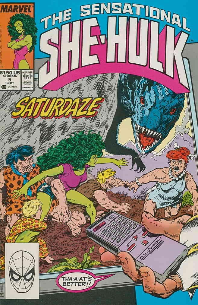 Sensational She-Hulk, The #5 FN ; Marvel comic book | John Byrne Flintstones Tribute