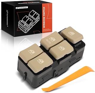 Power Master Window Switch Compatible with Buick Rendezvous 2004-2007 Sport Utility, Front Left Driver Side, Replace # 10339717