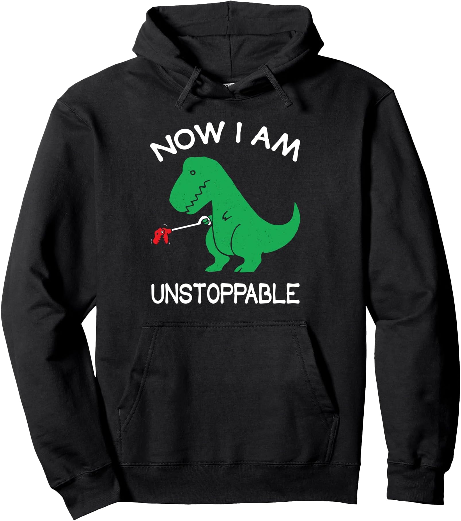 funny dino graphic hoodie