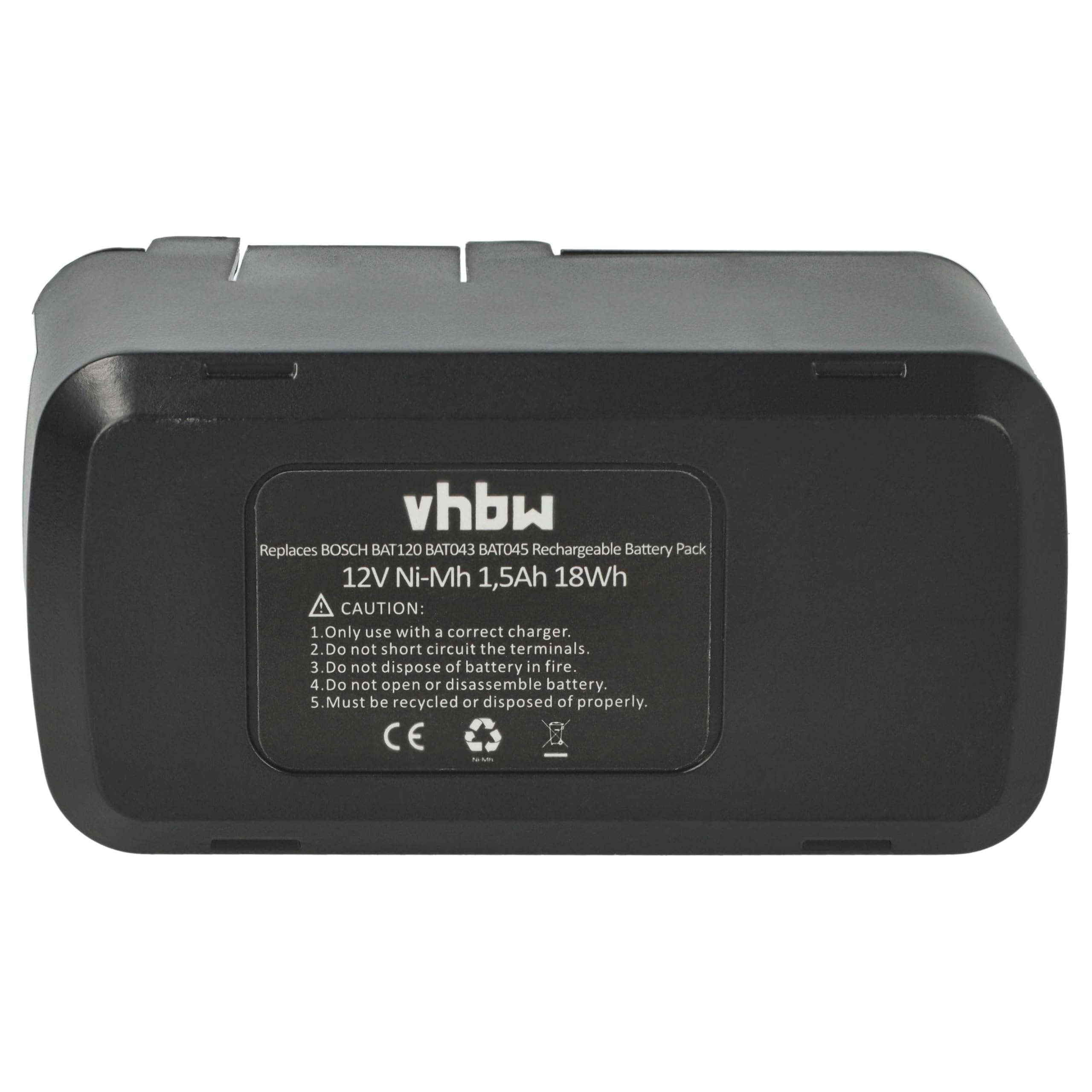 vhbw 2 x akumulator zamienny do Würth 702300712, 702 300 512, 702300 512, 702 300512, 702300512 do narzędzi (1500 mAh, NiMH, 12 V)