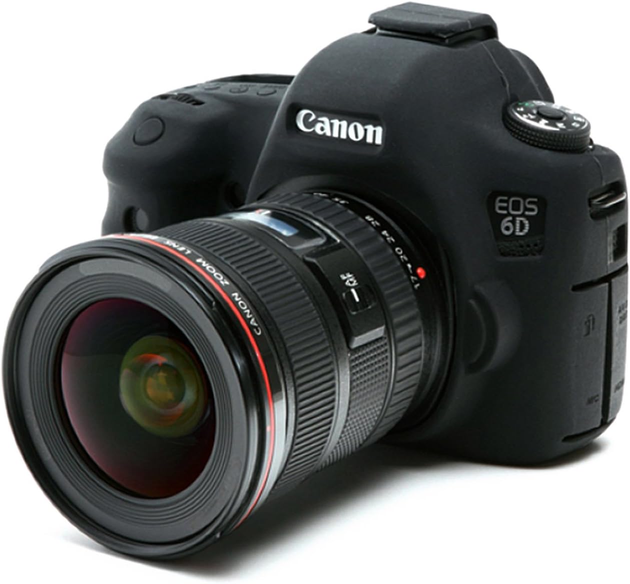 CEARI Silicone Protective Housing Camera Case Body Frame Shell Cover for Canon EOS 6D Digital Camera - Black