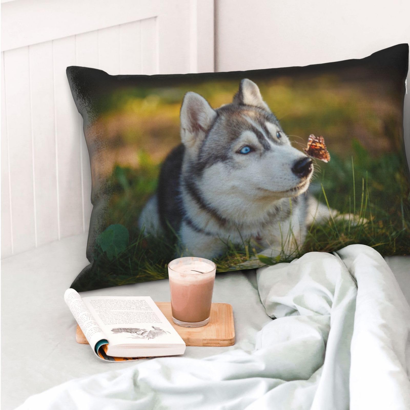 Needlepointシベリアンハスキー クッションカバー Needlepoint Needlepointシベリアンハスキー クッションカバー Needlepoint