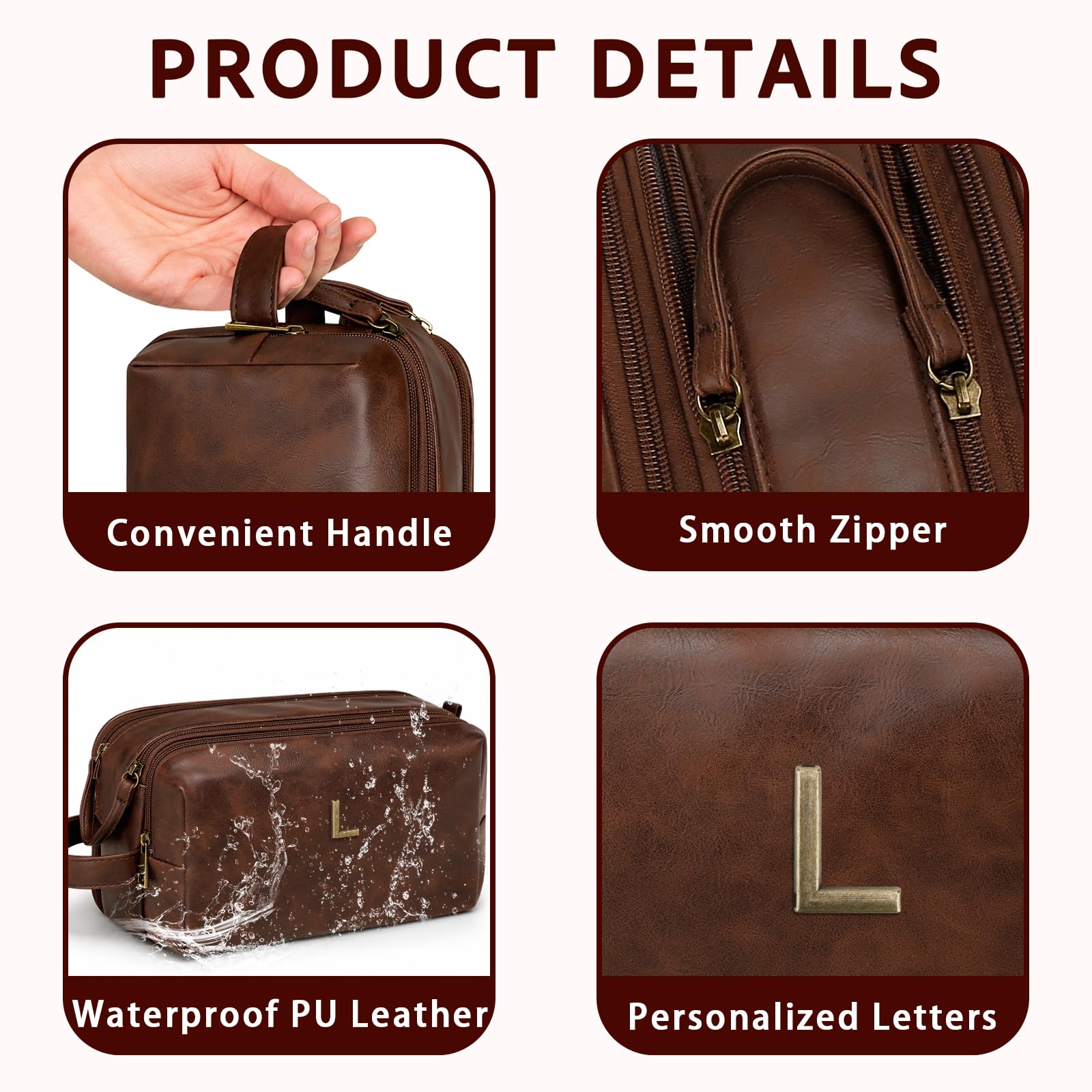 Neceser personalizado para hombre, regalo personalizado con