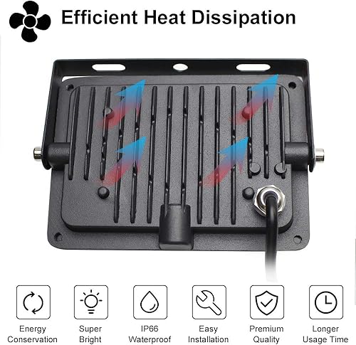 Miniatura 5 de Luz LED negra de 30 W, luz LED UV impermeable IP66, luz UV con enchufe UL, iluminación de luz negra para fiesta de baile, brilla en la oscuridad,