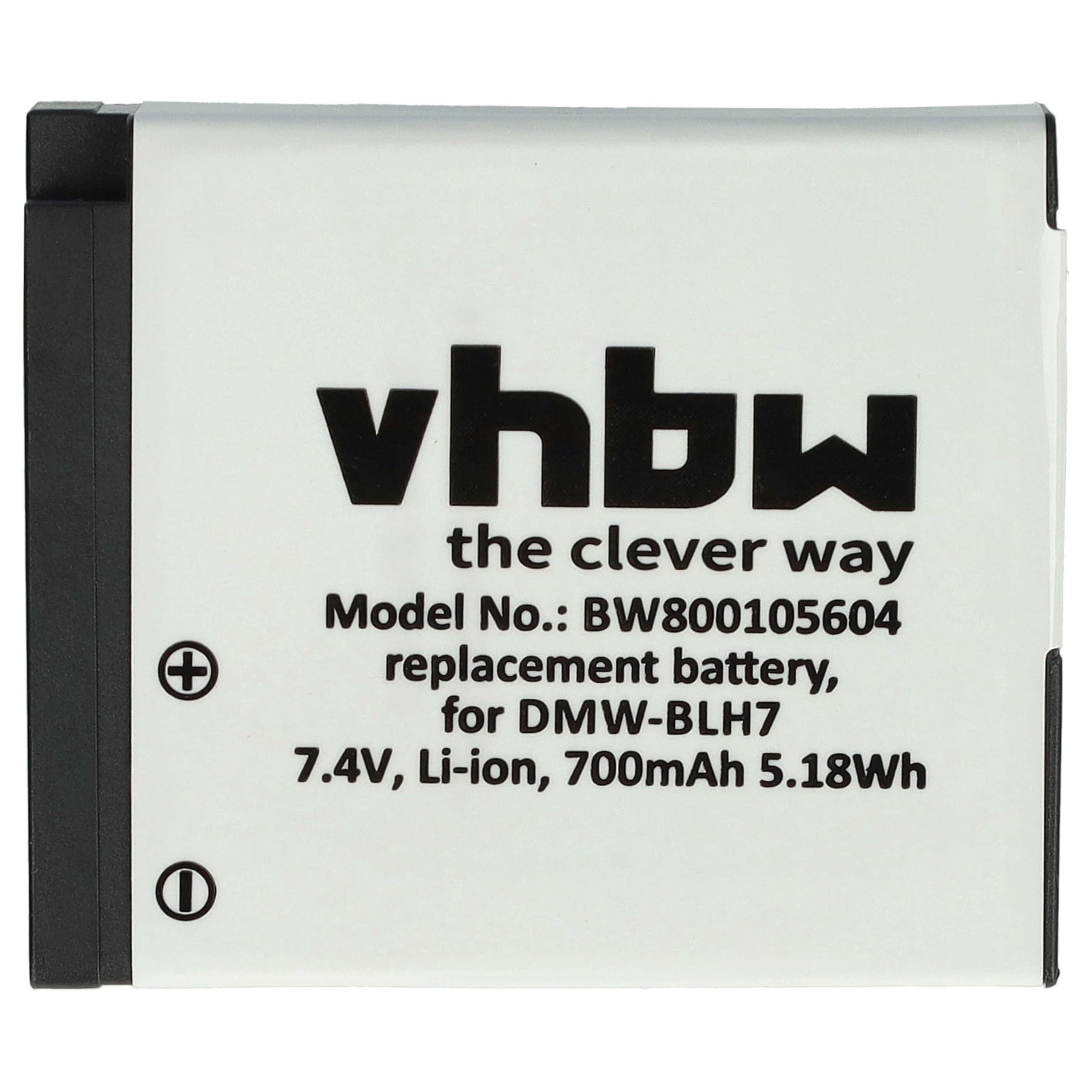 Vhbw 2 Batterie Compatibili Panasonic HDC-HS9/HS3000/HS700 – 700mAh 7,2V Li-Ion Con InfoChip