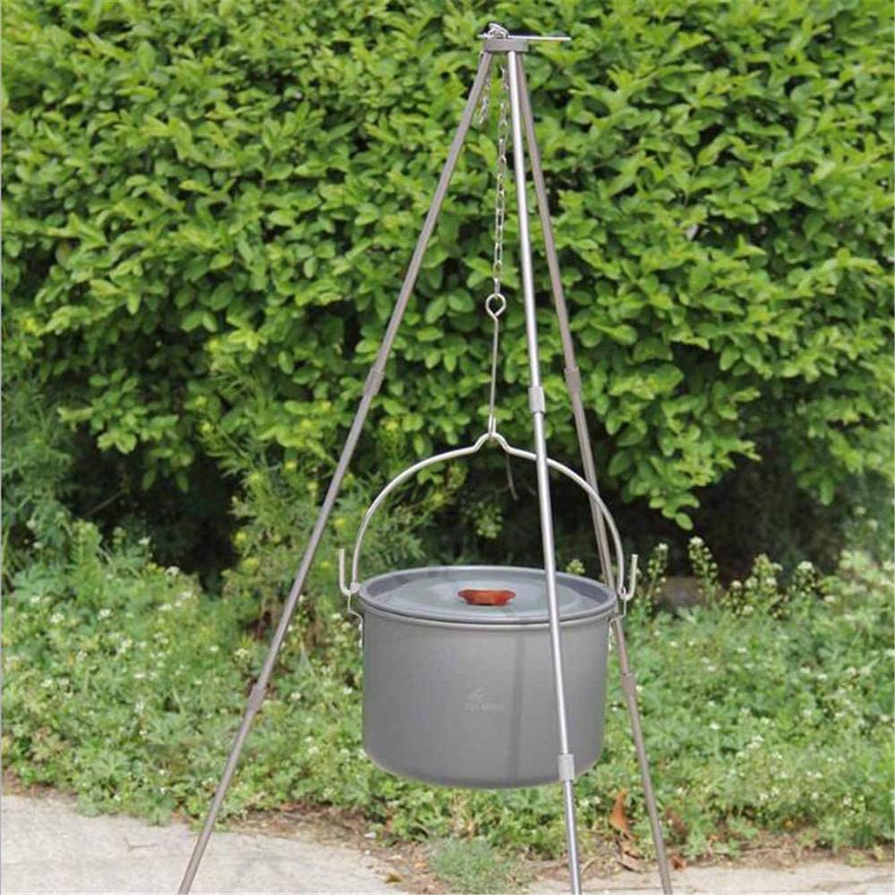 Treppiede Da Cucina All'Aperto，Treppiedi Campeggio per Esterni Griglia Treppiede Outdoor Cooking Treppiede Set，Per Asciugare I Vestiti Picnic All'Aperto Barbecue Da Campeggio