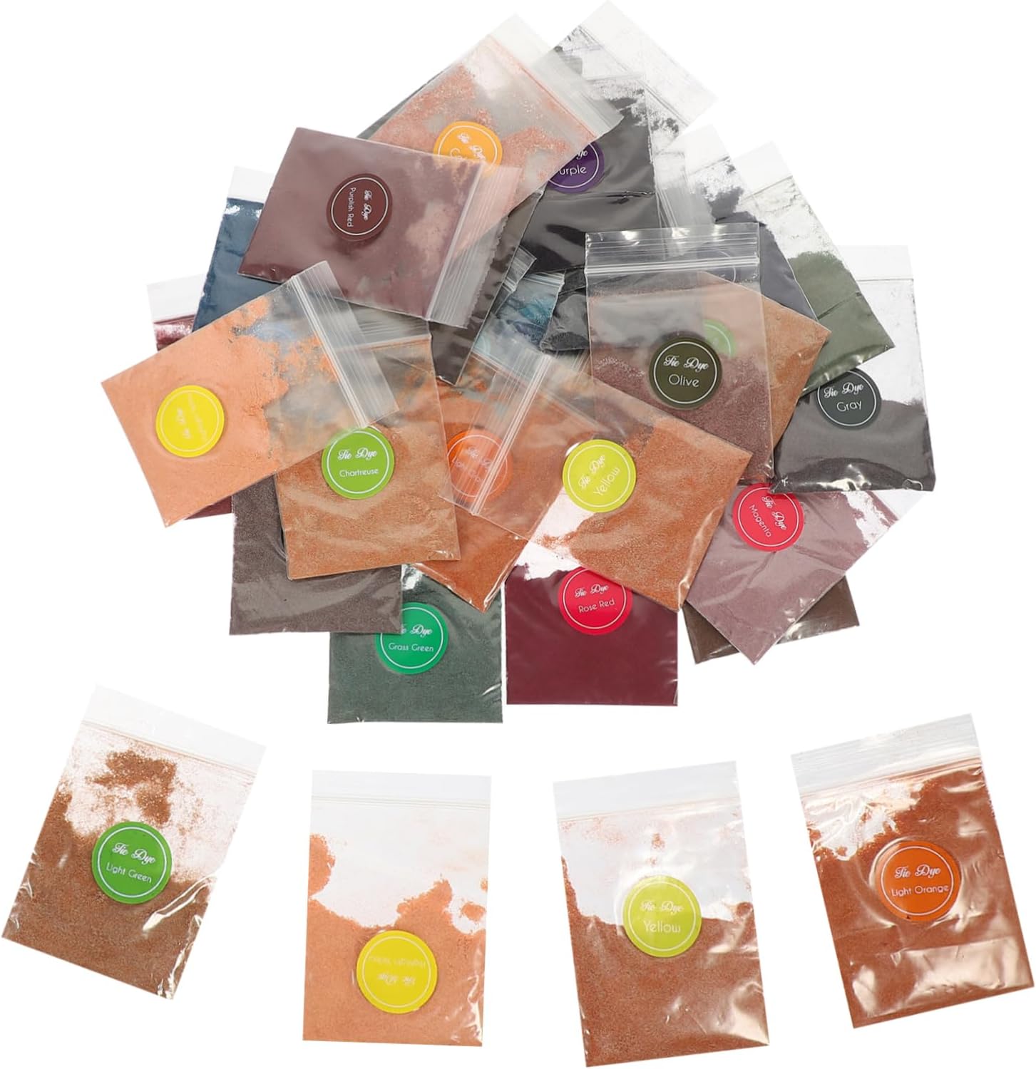 jojofuny Tie Dye Powder Kit Vibrant DIY Dye for Parties Group Activities Halloween Crafts Easy to Use with Blended Fabrics