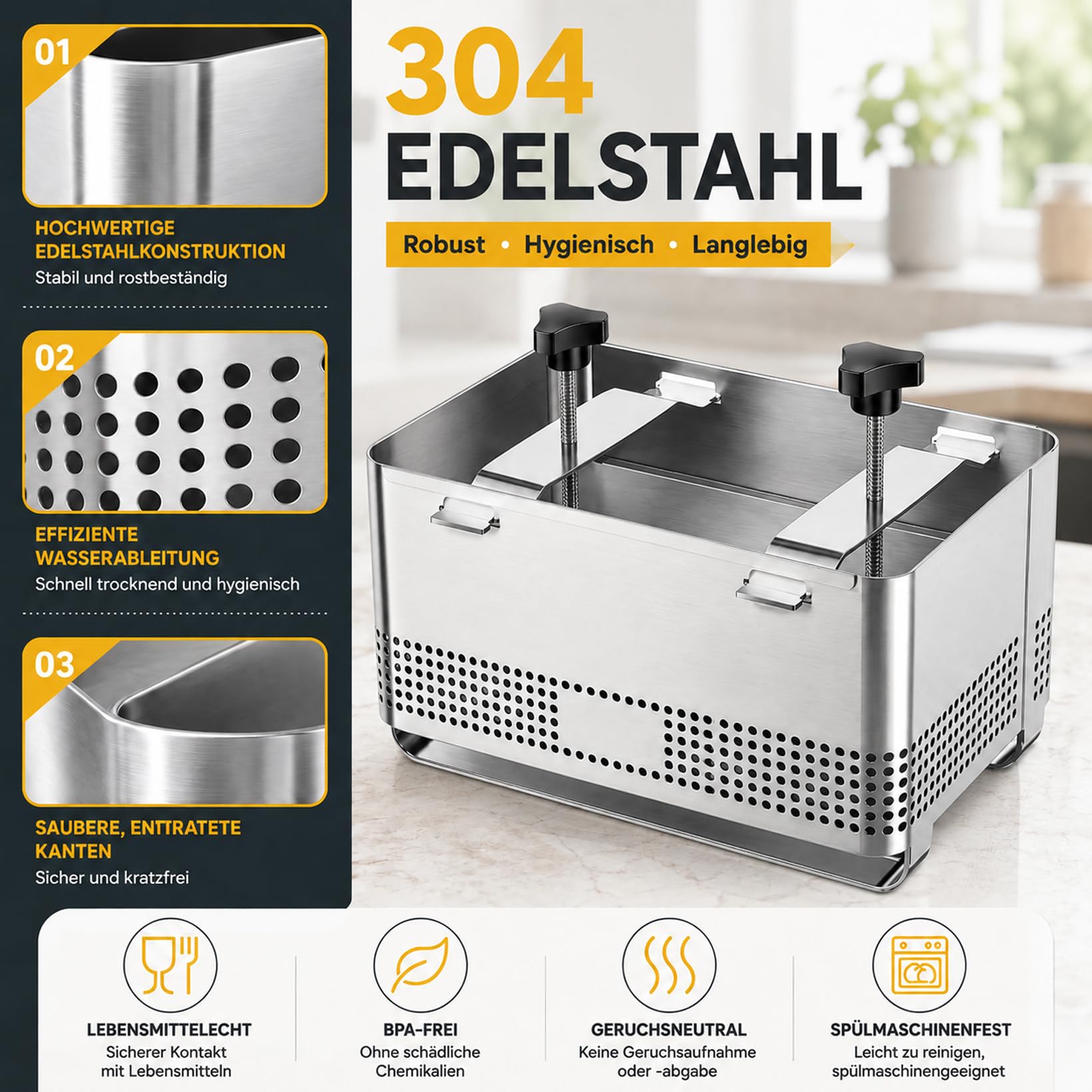 Tofupresse 304 Edelstahl, Tofupresse mit Käsetuch und Abtropfschale | 2kg Paneer Maker für Hausgemachten Tofu Paneer Käse(22x14x12cm)