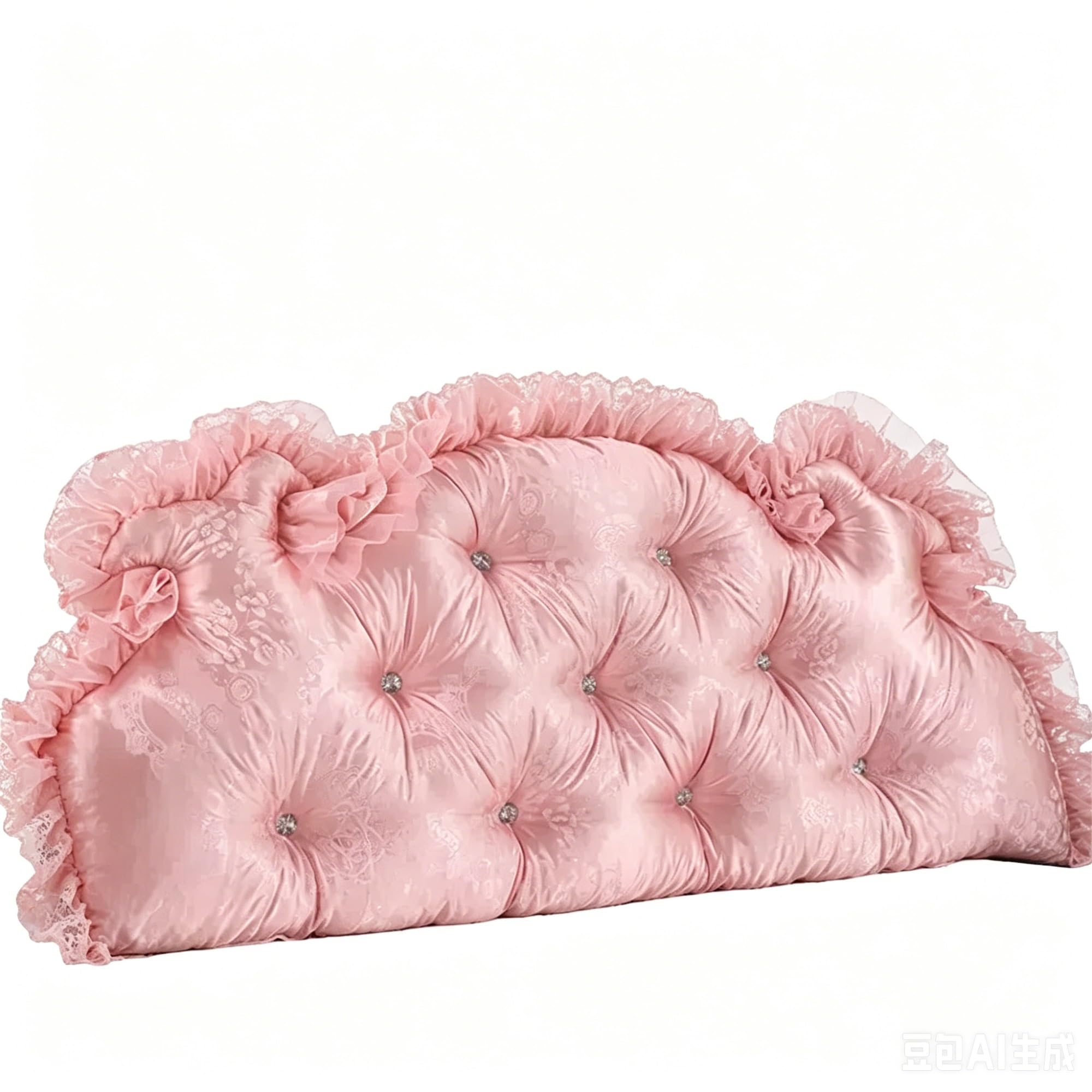 LPATEBCVU Ruffle Bed Backrest Headboard Cushions Bed Back Cushion Large Backrests Pad Double-sided Upholstered Pillows Washable(Color9,Length 150cm)