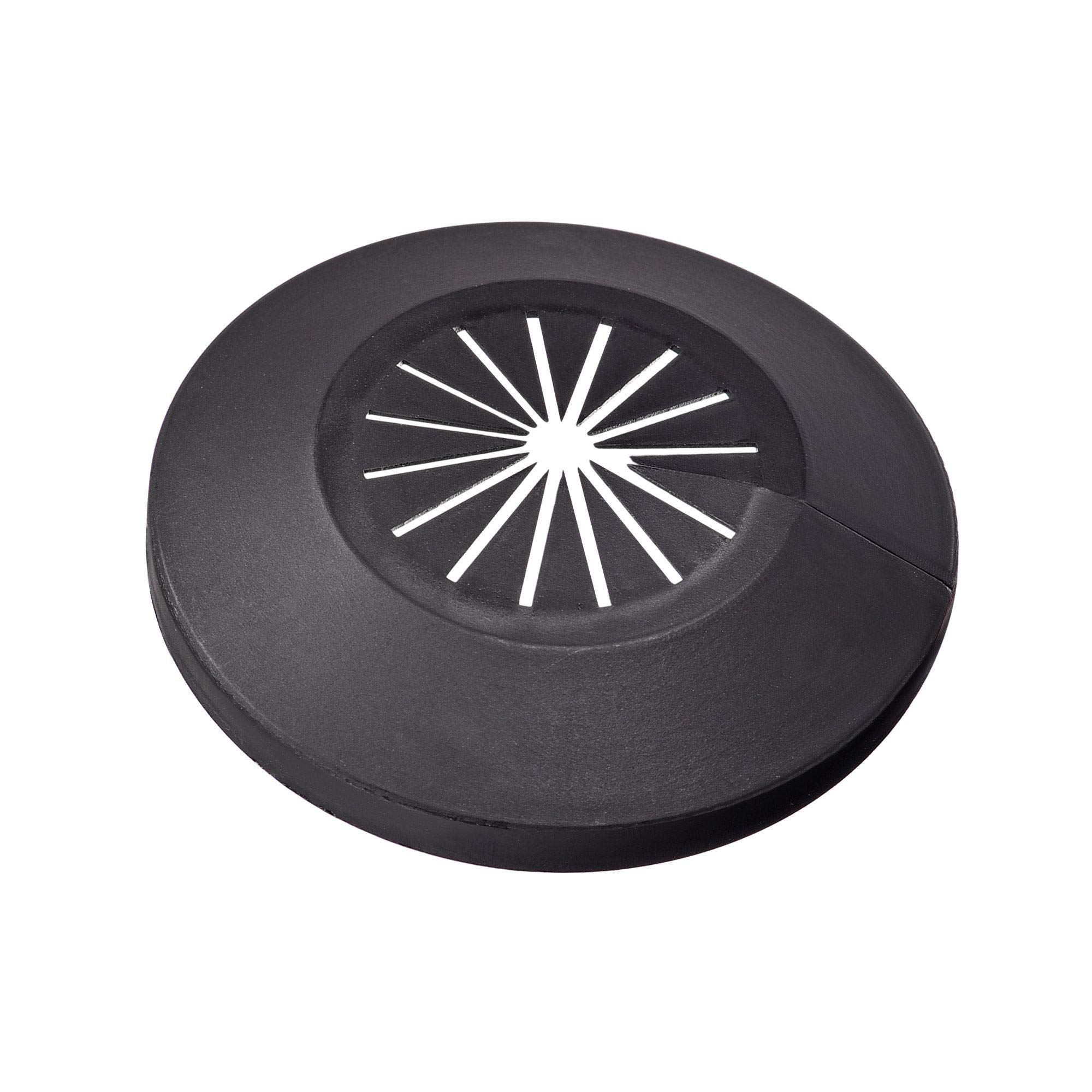 sourcing map Pipe Cover Decoration, 15mm-25mm PP Plastic Escutcheon Water Pipe Drain Line Cover Black 8pcs