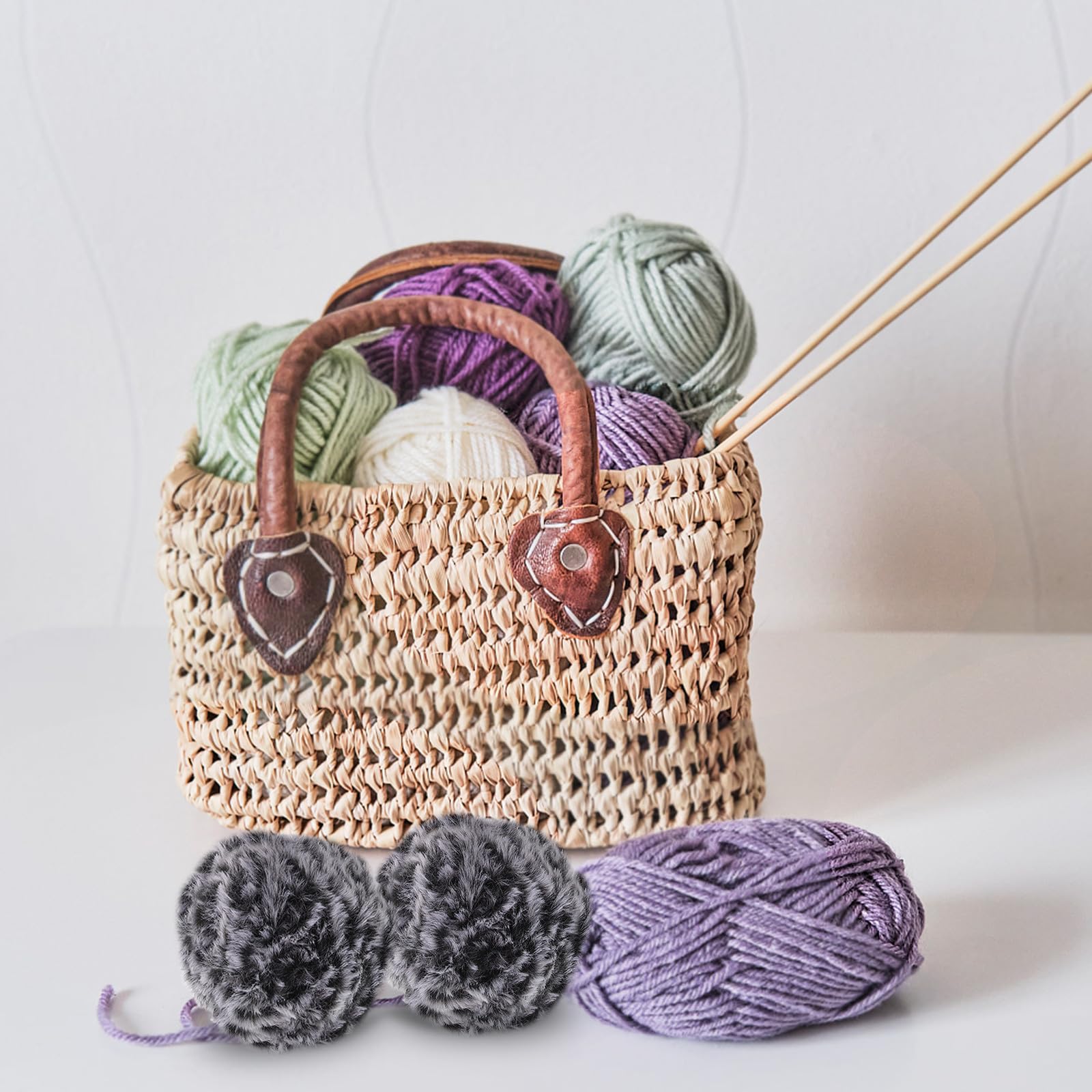 16 Stück Flauschiges Garn zum Häkeln, Schwarz, Kunstfell, Weich