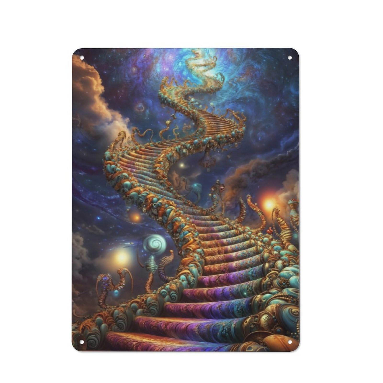 Junmoney To The Unknown Tin Wall Plaque 40X30cm With For Home Office Or Studio, Gift Idea At Christmas For Creative Workspace Decorators