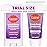 Lume Whole Body Deodorant - Invisible Cream + Solid Stick Mini Bundle - 72 Hour Odor Control - Aluminum & Baking Soda Free, Skin Loving - 0.5 Ounce Each - Travel, Trial Size Minis (Lavender Sage)