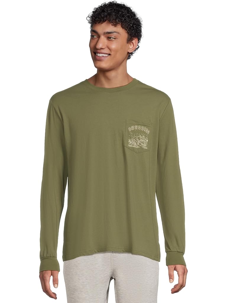 Olive Chubbies The Handy Man (Long Sleeve Pocket T-shirt)