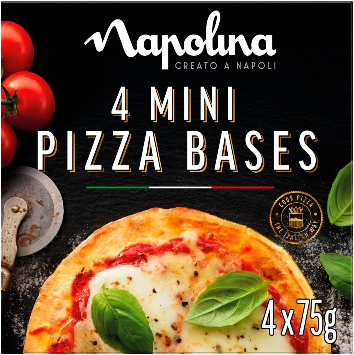 Napolina Pizza Bases, 4 x 75g
