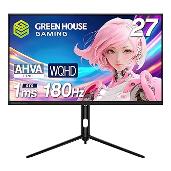 グリーンハウス ゲーミングモニター 27インチ WQHD 165Hz Amazon.co.jp: グリーンハウス ゲーミングモニター 27インチ