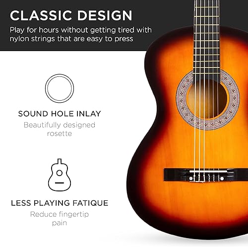 Miniatura 6 de Best Choice Products - Kit de guitarra acústica para principiantes, 38 pulgadas