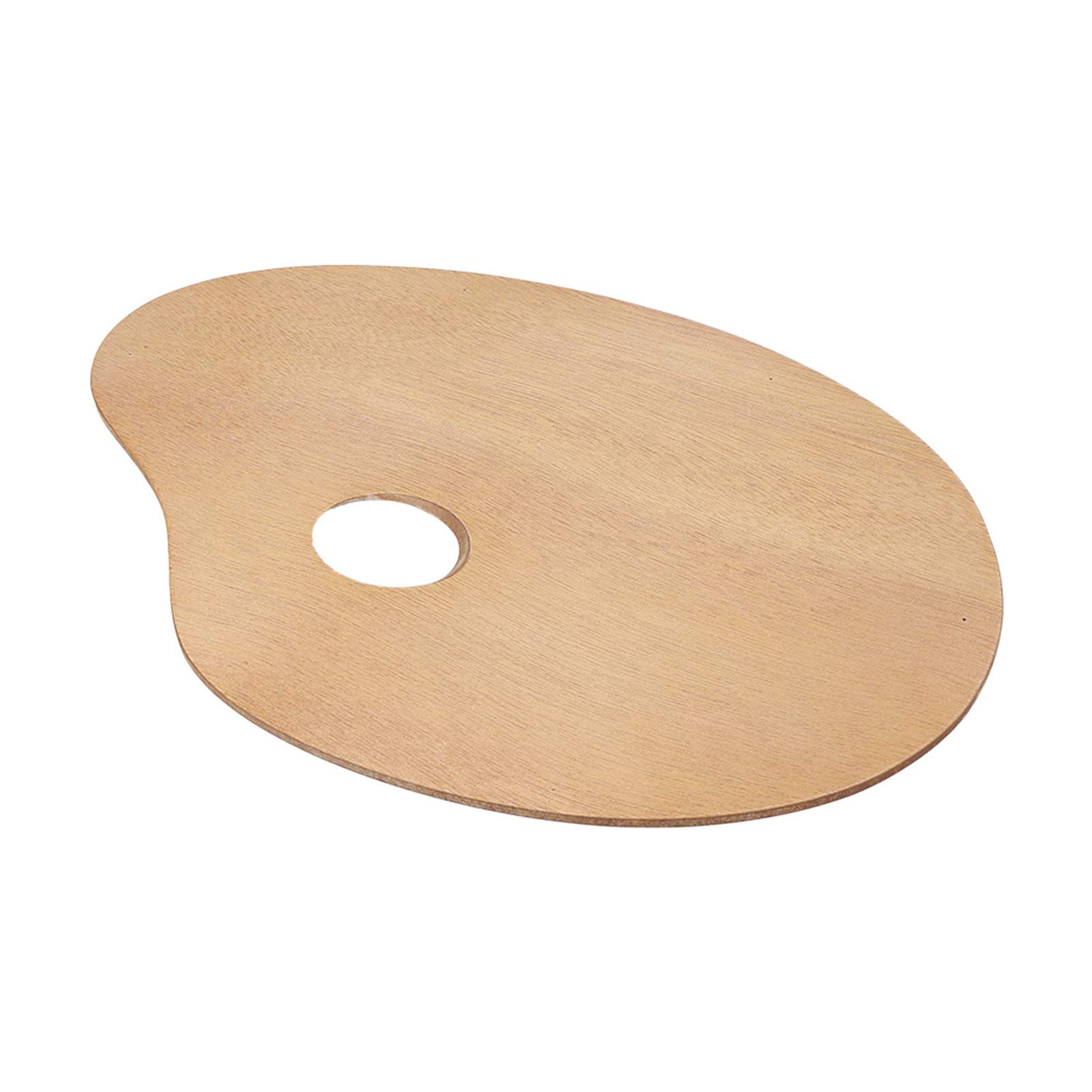 Wooden Painting Palette 20x30cm Large Oval Mixing Tray for Oil Paints and Acrylic Paints Artists Durable Artist Tool with Smooth Surface Easy Clean Design