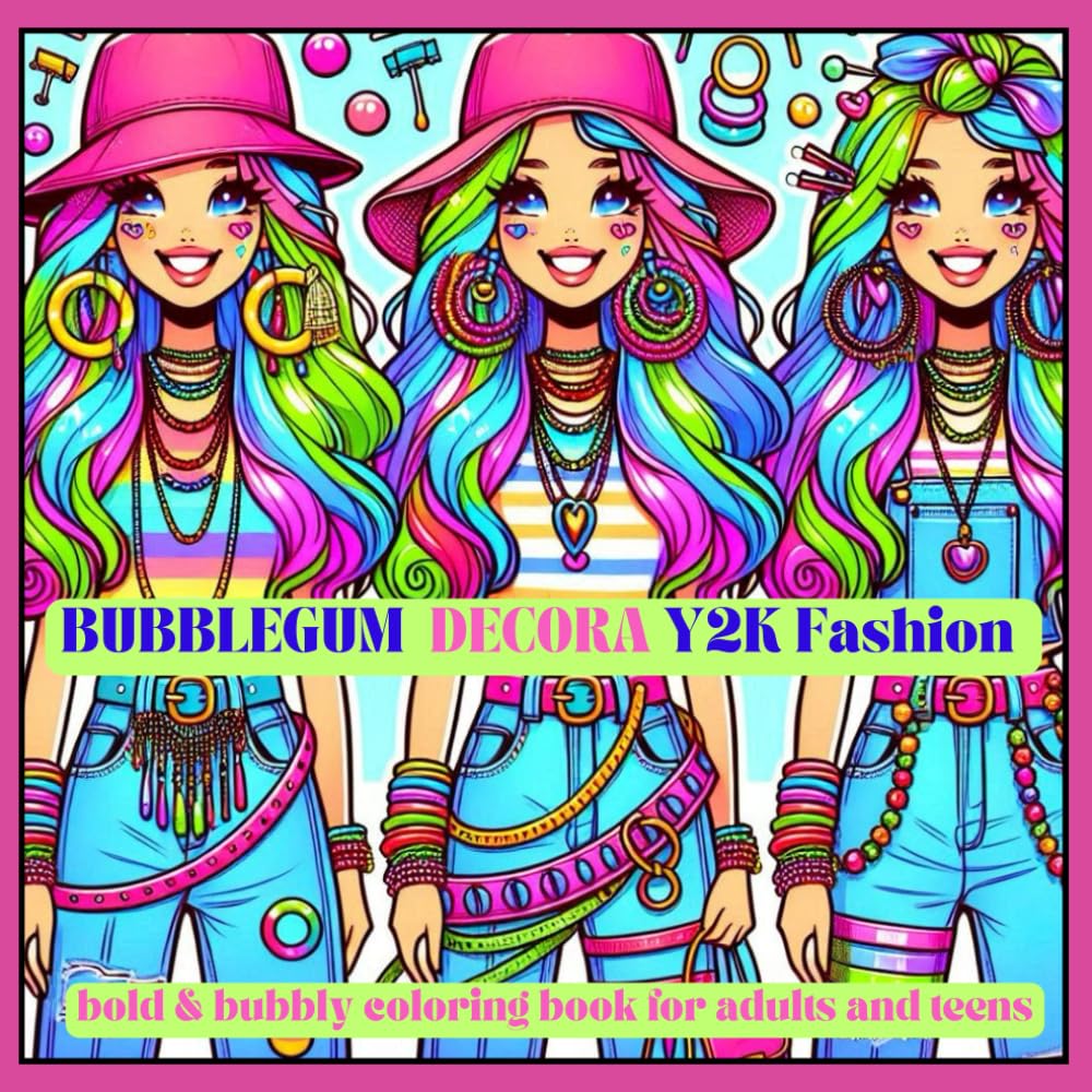 Bubblegum Decora Y2K Fashion: A Bold and Bubbly Collection of 2000s- Y2K Inspired Outfits, Accessories, and Decora Street Style for Teens and Adults (LaughInk World)