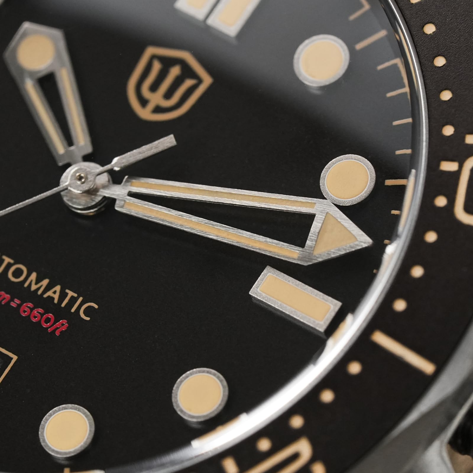 watchdives Relojes Automáticos para Hombres WD007, Reloj de Buceo NTTD de Titanio NH35 Reloj de Pulsera con Cristal de Zafiro Abovedado Resistente al Agua hasta 100 m
