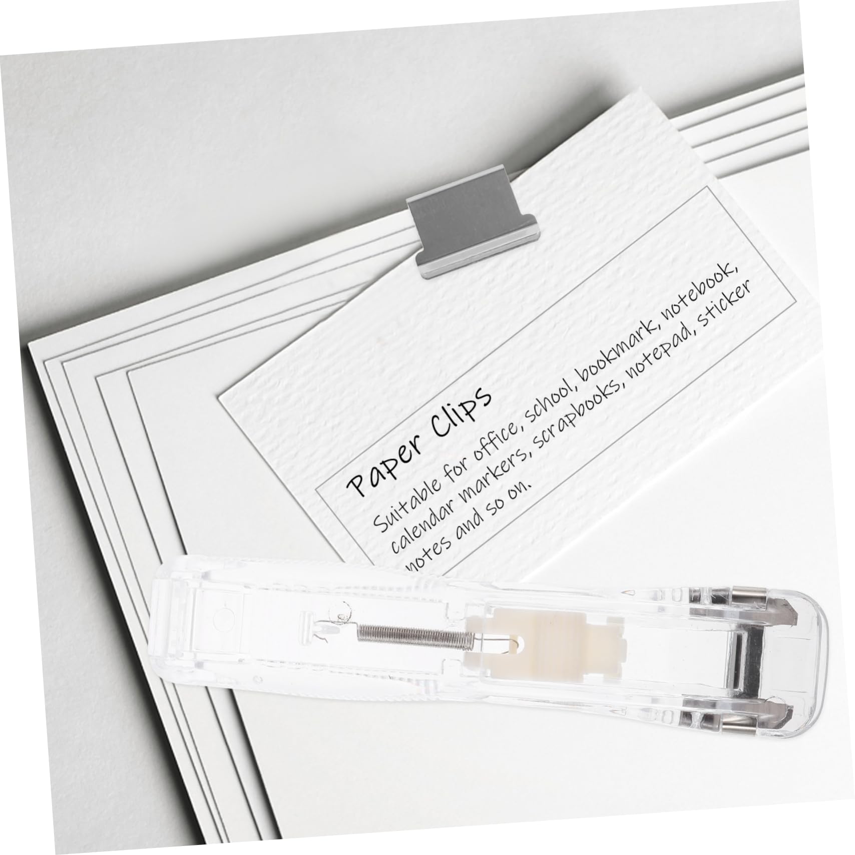 DOITOOL 4 Set Spillatrice Ufficio Rilegatura Graffette Kit Raccoglitore per Documenti Facile Usare e Portatile per Casa Scuola e Ufficio