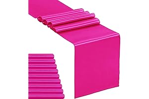 Premium Satin Fuschia Table Runner for All Occasions