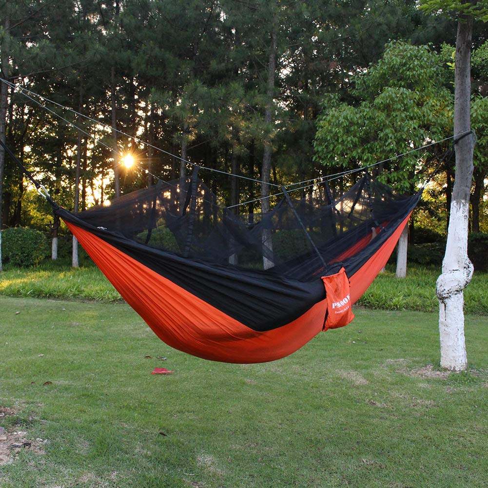PSKOOK Camping Hammock with Mosquito Net Ultra-Light Travel Backpacking Hammock