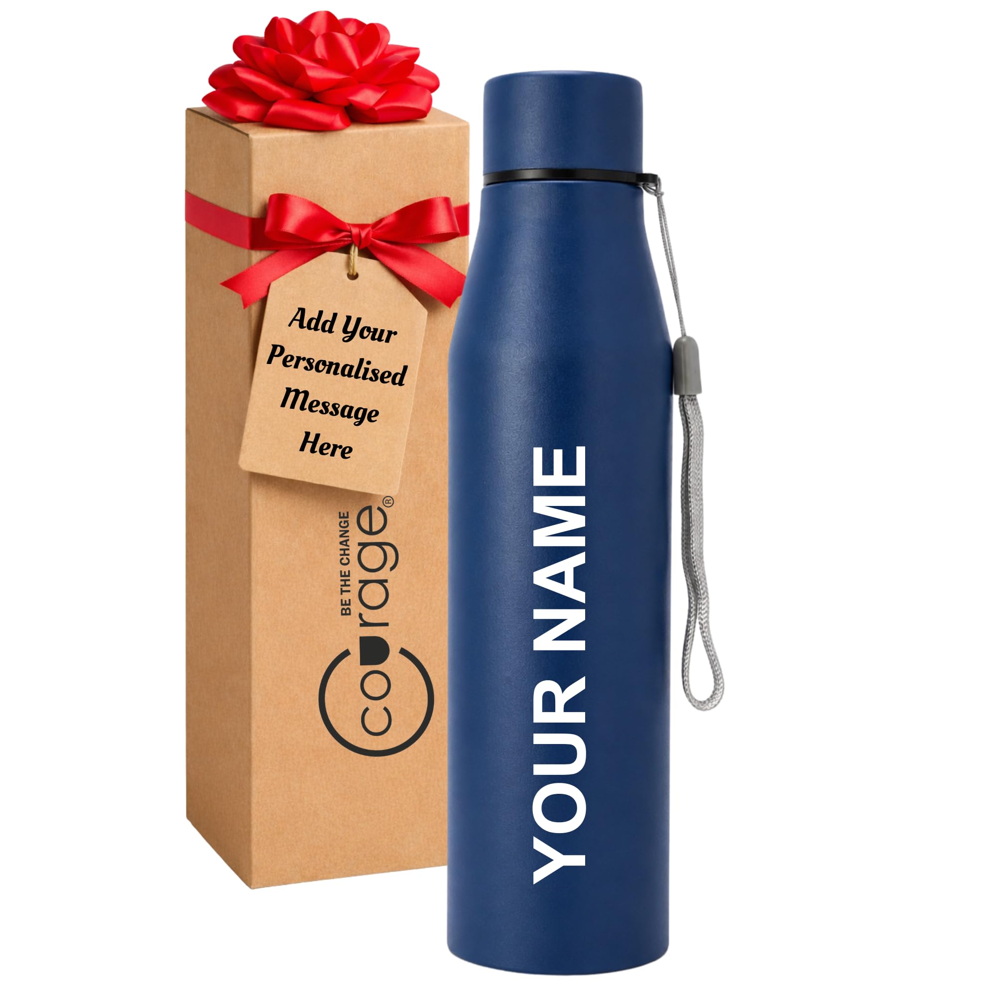 Personalized Name Engraved Water Bottle 1 Litre (Pink)| Custom Laser Engraved Stainless Steel Bottle |Leakproof Water Bottle with Carry Loop for Gym, Office & School |Gift for Kids, Men & Women. — Amazon image 14