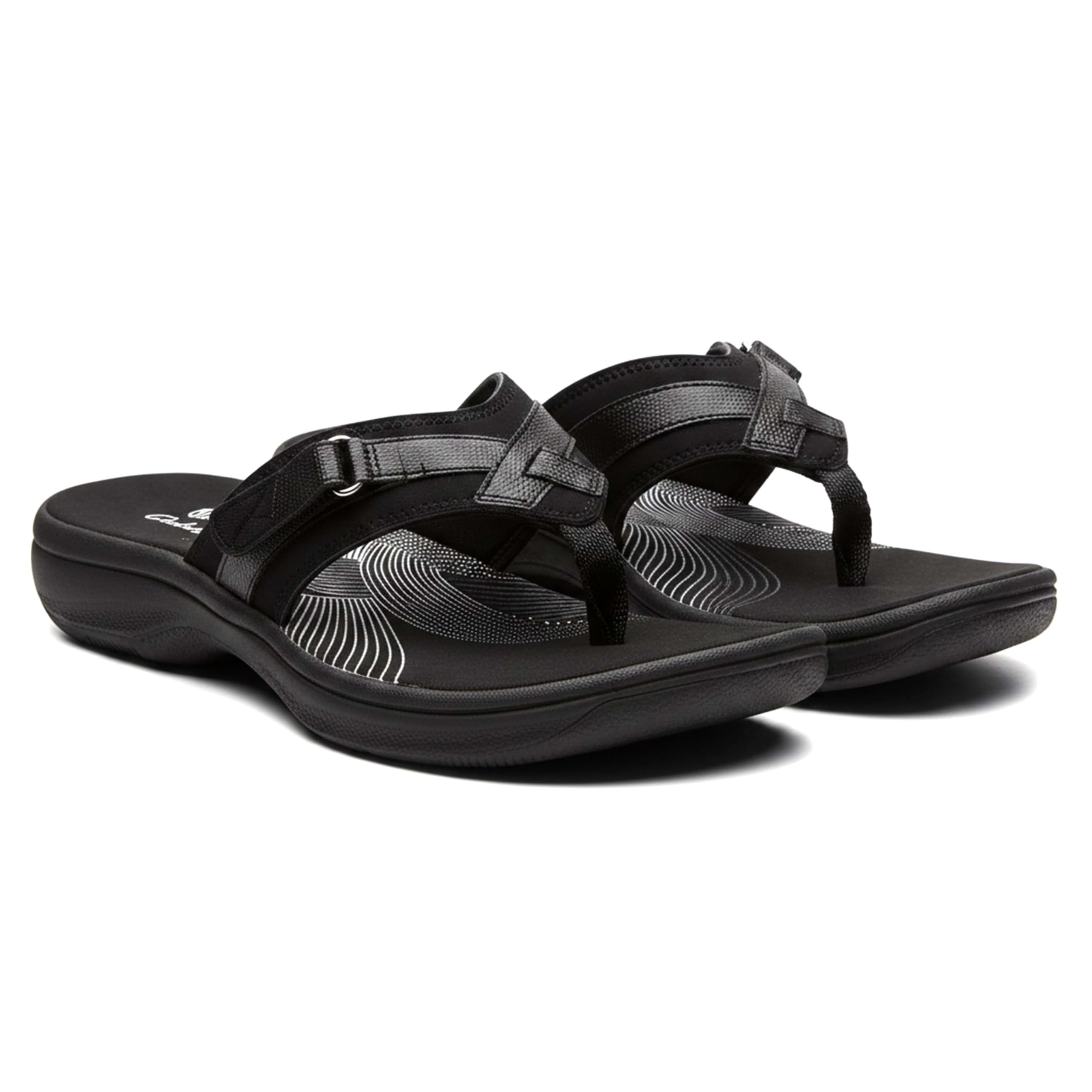 Clarks Womens Breeze Sea Flip-Flop Sandals