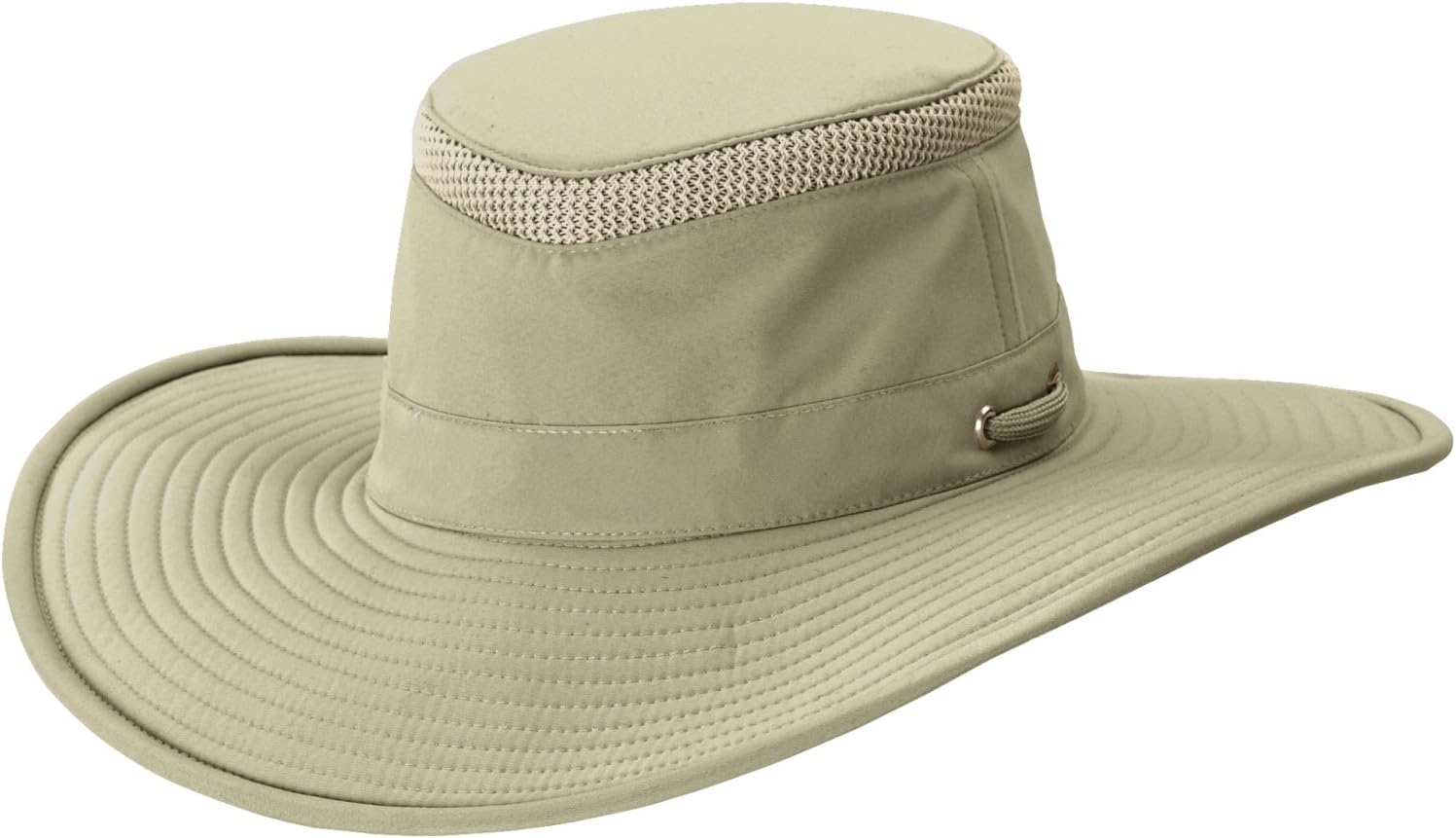 TilleyMens Womens LTM2 Broad Brim Sun Protection Guaranteed for Life Lightweight Hat Khaki