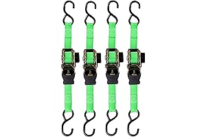 SMARTSTRAPS 4-Pack Cargo Buckle Retractable Tie Down Straps