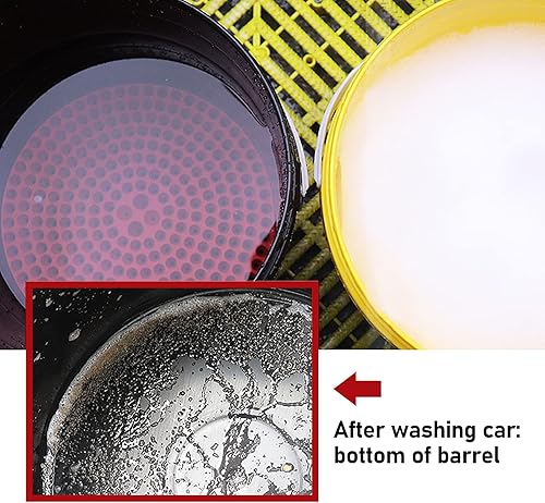 Miniatura 6 de YCWF Dolly de cubo de 5 galones con trampa de grano, carrito de cubo rodante con 5 ruedas giratorias de balanceo suave, 2 ruedas de bloqueo, carrito