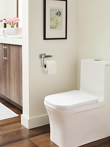 Vista 108 de Amerock BH26615PNBBZ Toallero de níquel pulido/champán dorado Toallero de 24 pulgadas (24.016 in) Esquire Toallero de baño Accesorios