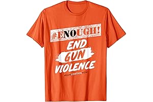 #ENOUGH - Wear Orange NO MORE SILENCE Orange Anti Stop Gun Violence Pin